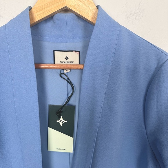 TUCKERNUCK Cornflower Blue Gracie Wrap Blazer NO BELT - Picture 3 of 9